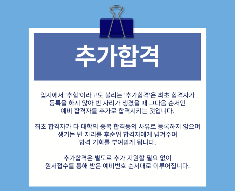 작년 입결 추합 착시 현상과 수시 상향 지원 주의사항